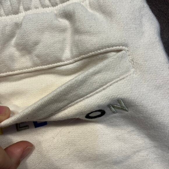 Peloton Womens Large SU121 Sweat Short Cream Pockets Active Loungewear - Picture 12 of 16